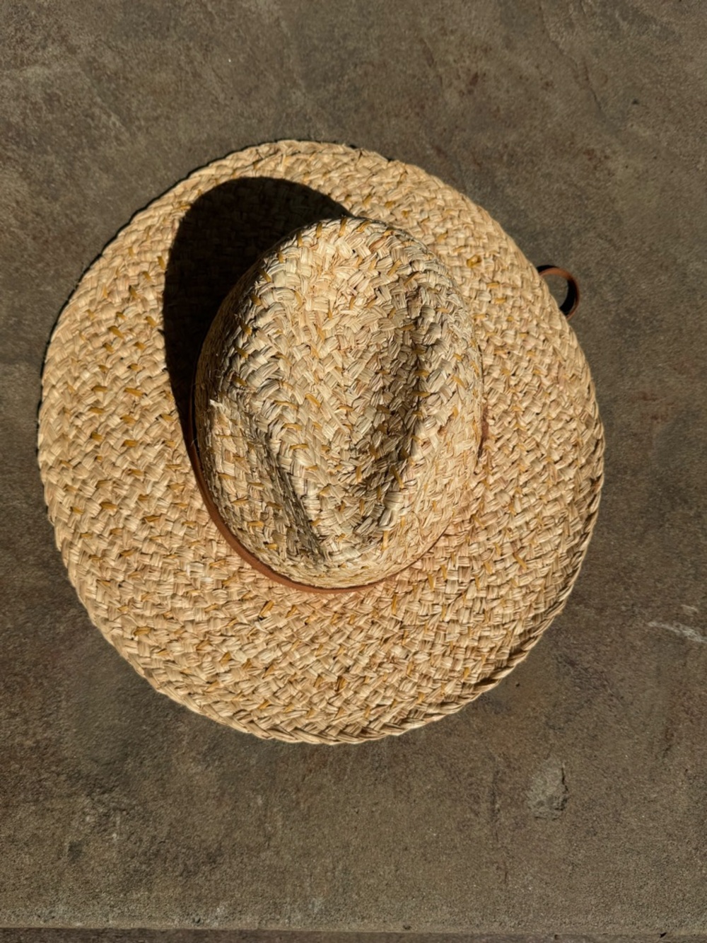 Pistil Skiff Sun Hat - Braided Raffia Sun Hat with Suede Hat Band - Picture 6 of 15